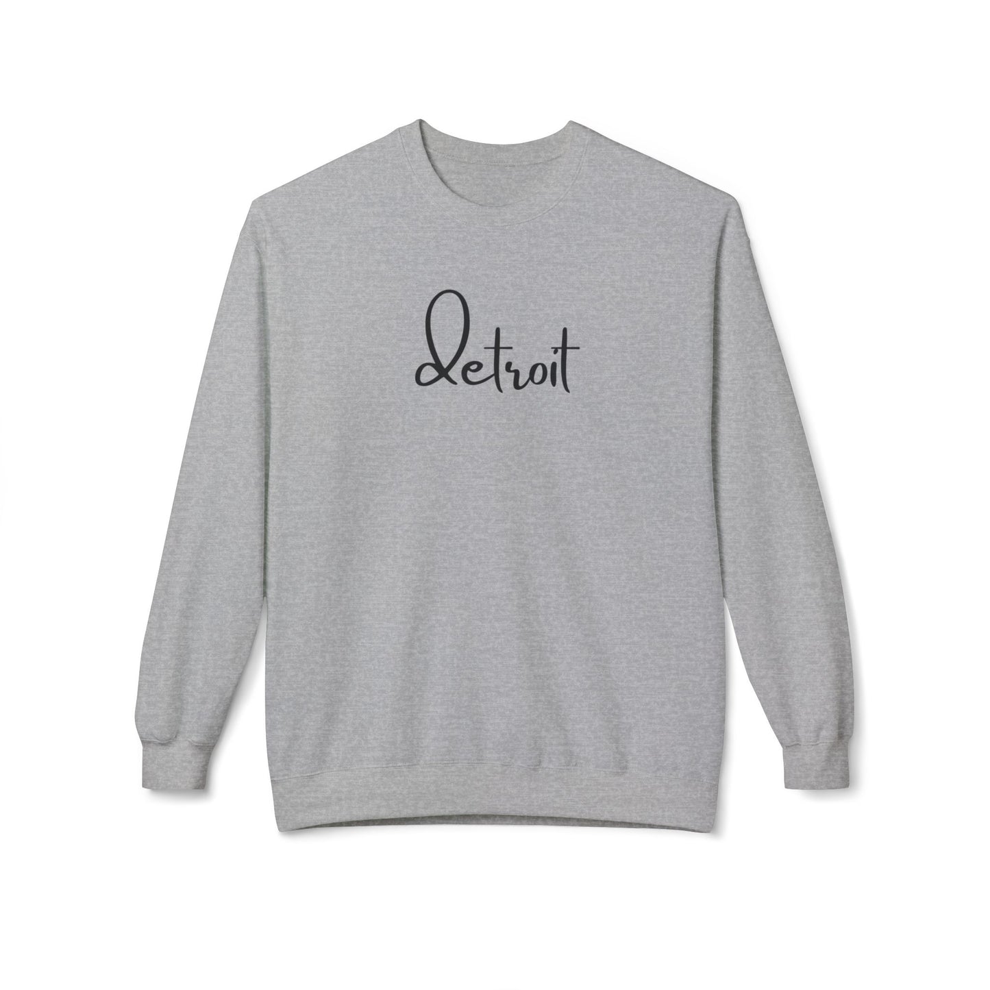 Unisex Detroit Script Sweatshirt