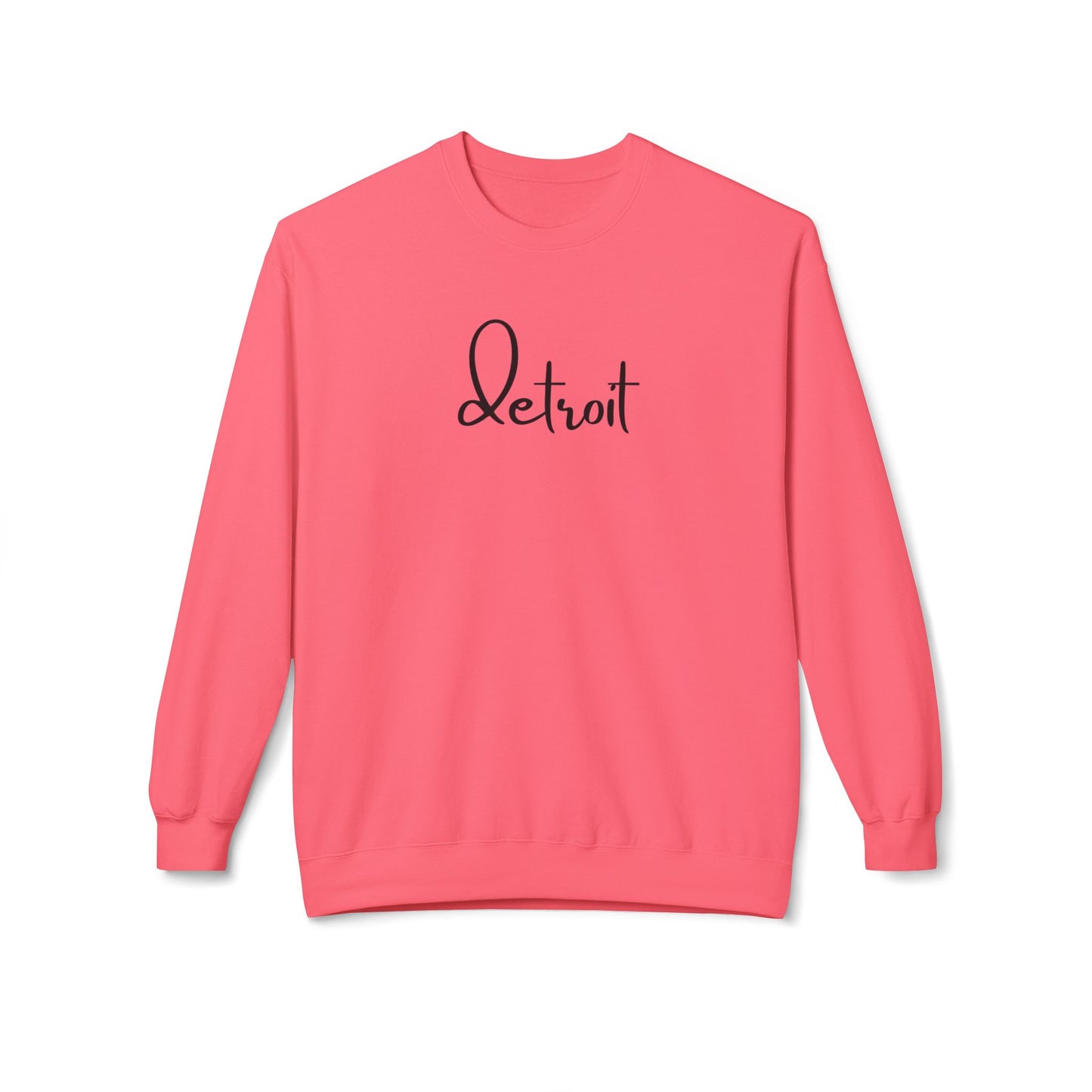 Unisex Detroit Script Sweatshirt