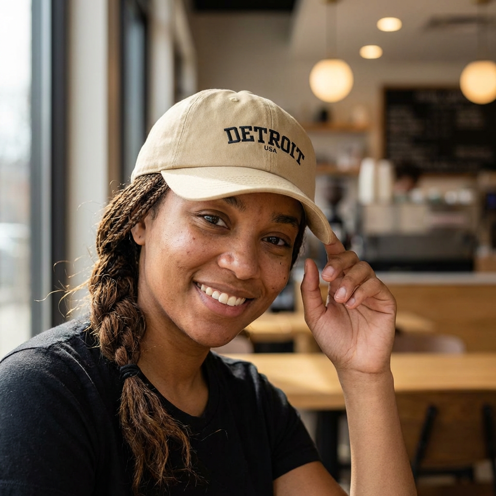 Detroit Classic Unisex Baseball Cap (light)