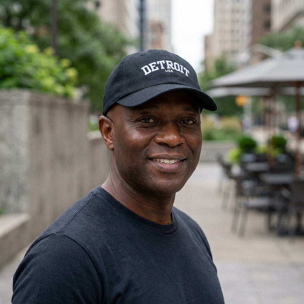 Detroit USA Classic Unisex Baseball Cap (dark)