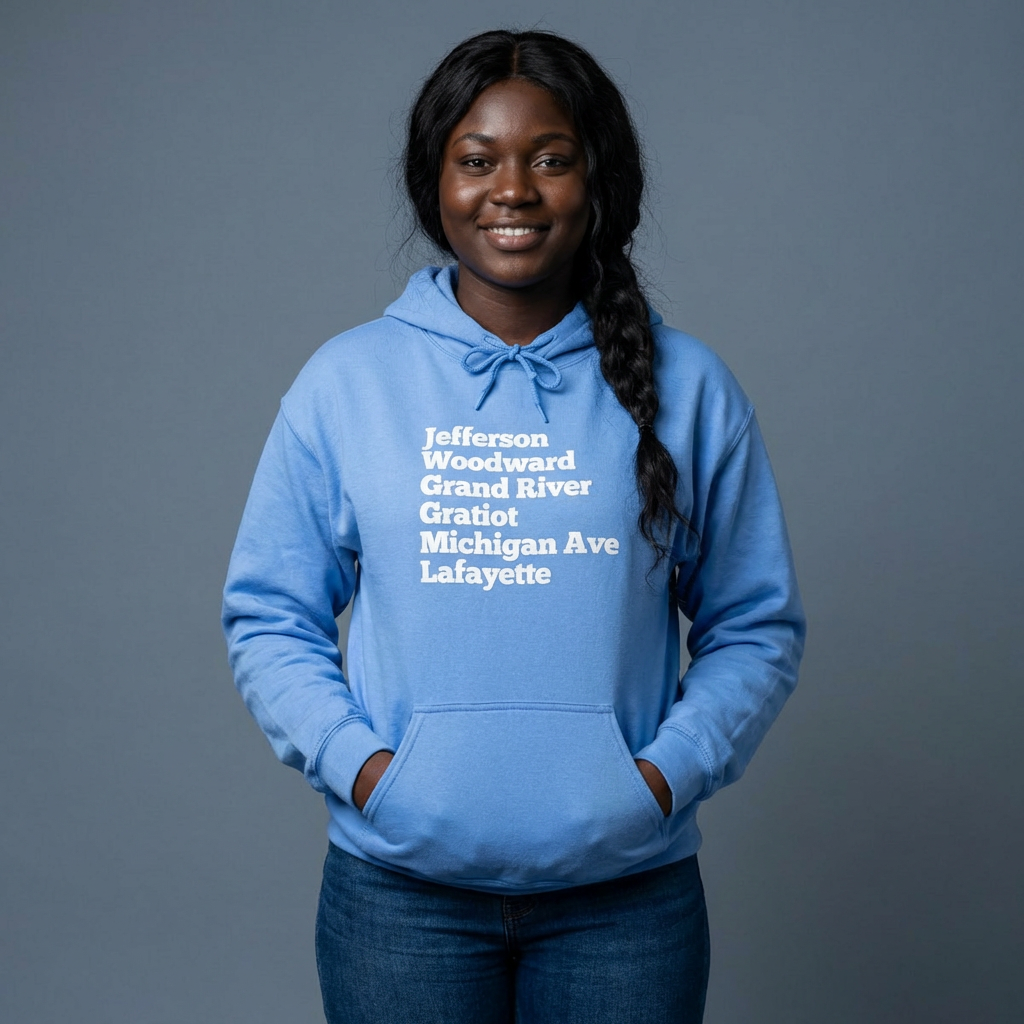 Detroit Street Names Hoodie