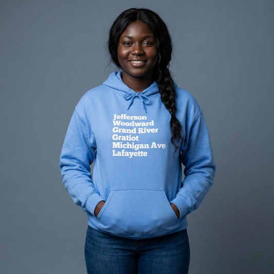 Detroit Street Names Hoodie