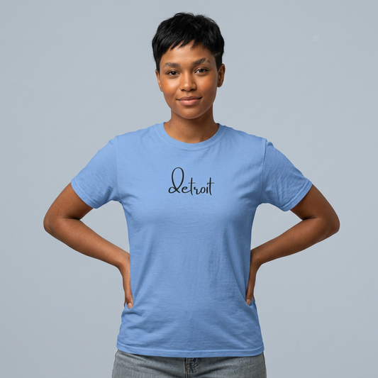 Unisex Detroit Script Tee