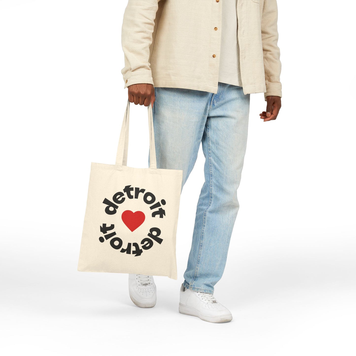 Love Detroit Canvas Tote