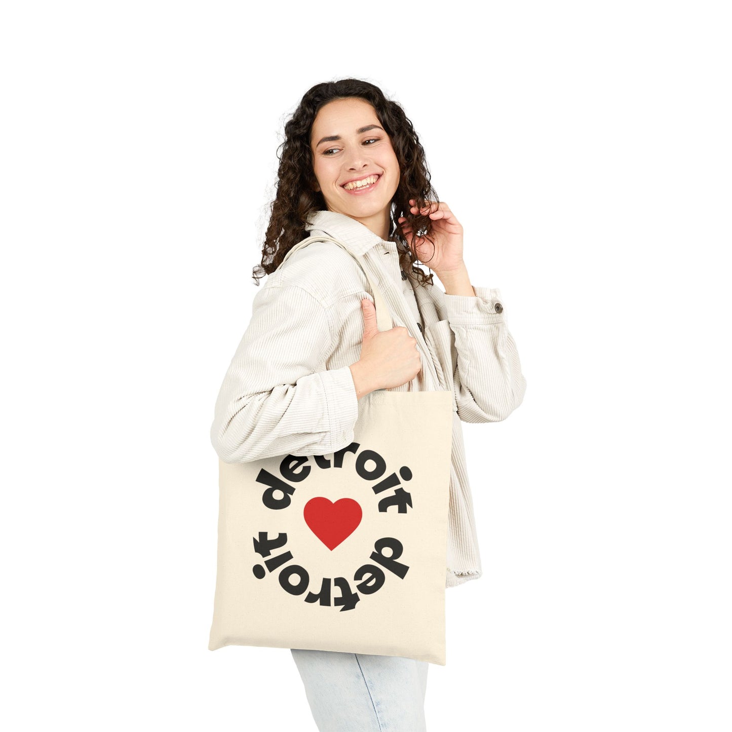 Love Detroit Canvas Tote