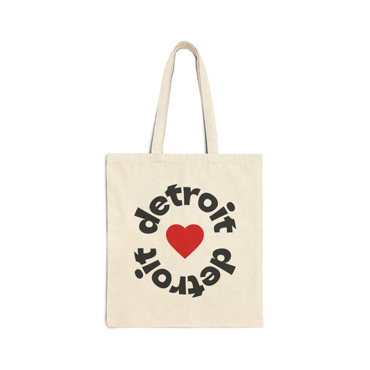 Love Detroit Canvas Tote